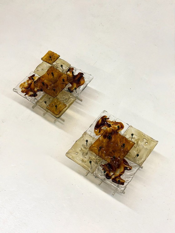 Image 1 of Patchwork wandlampen door Toni Zuccheri voor Venini