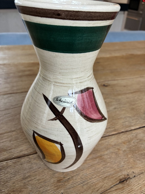 Vase Scheurich, Allemagne de l'Ouest, 21 cm