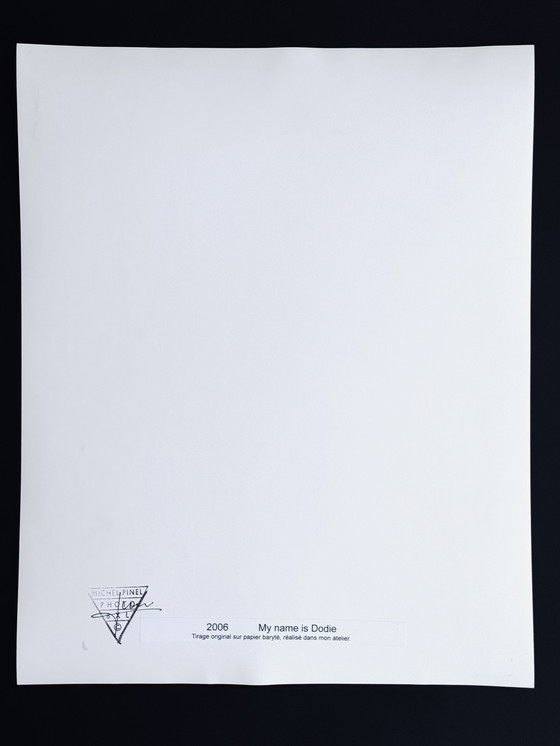 Image 1 of Michel Pinel ( 1949 ) Grande photographie 50cm x 40cm - Mon nom est Dodie