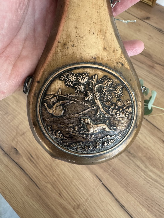Image 1 of Fiaschetta per polvere da caccia d'epoca
