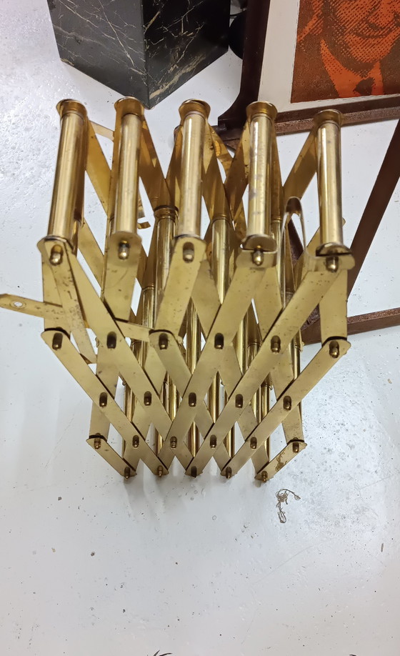 Image 1 of Vintage messing wijnrek