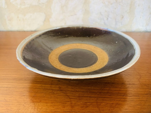 Mid-Century, Glazed Bullseye Earthenware Bowl, California, USA, 1960’s