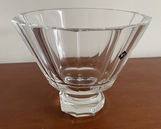 Image 1 of Desna Bohemia - Facet cut crystal bowl on foot