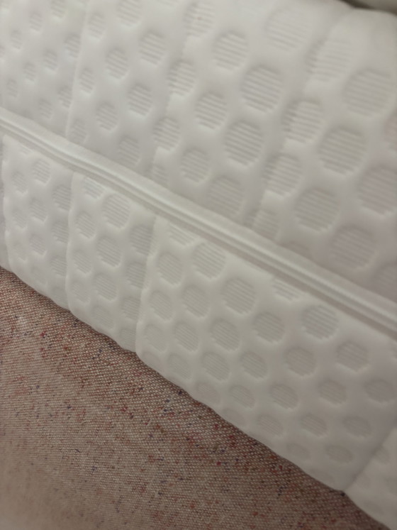 Image 1 of Sommier neuf 160 x 200 cm – Revêtement de luxe (Grain 91 de Lauritzon)

