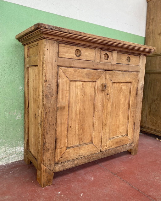 Credenza bassa rustica italiana del 800