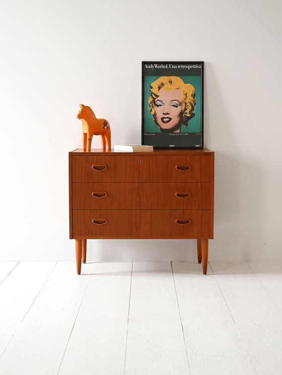 Image 1 of 1960er Jahre Skandinavische Kommode aus Teakholz