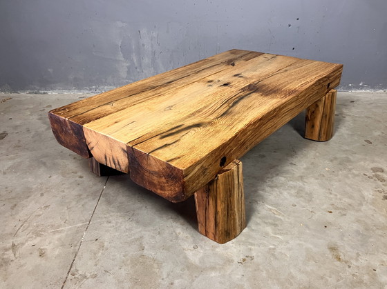 Image 1 of Brutalistische Japandi Wabi Sabi Salontafel