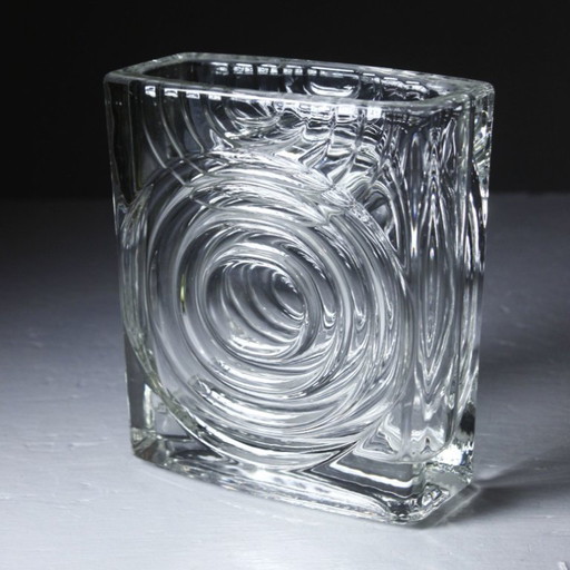 Vratislav Šotola & Hermanova Hut - Vase 20262/170 Op Art 1970 Czech Republic – vazen, Glass