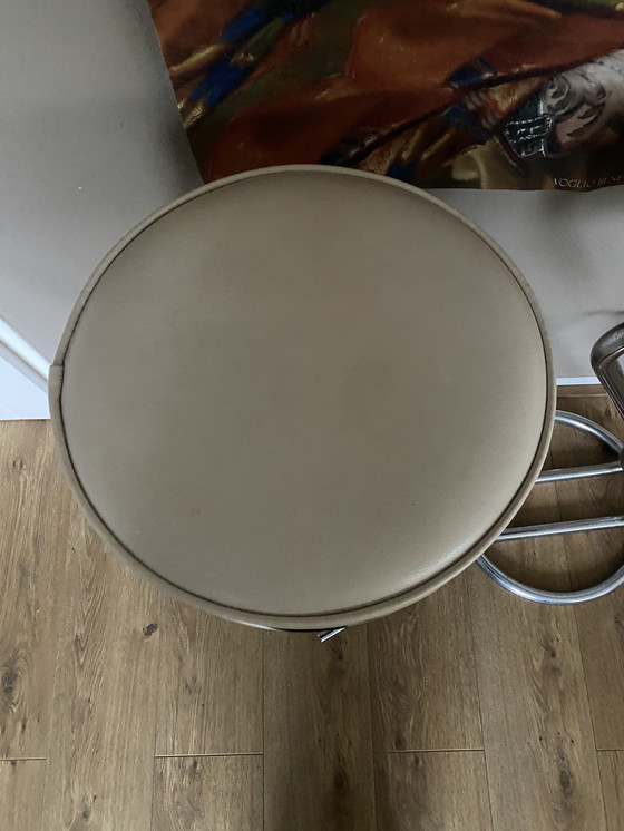 Image 1 of 2 vintage buisframe stalen barkrukken