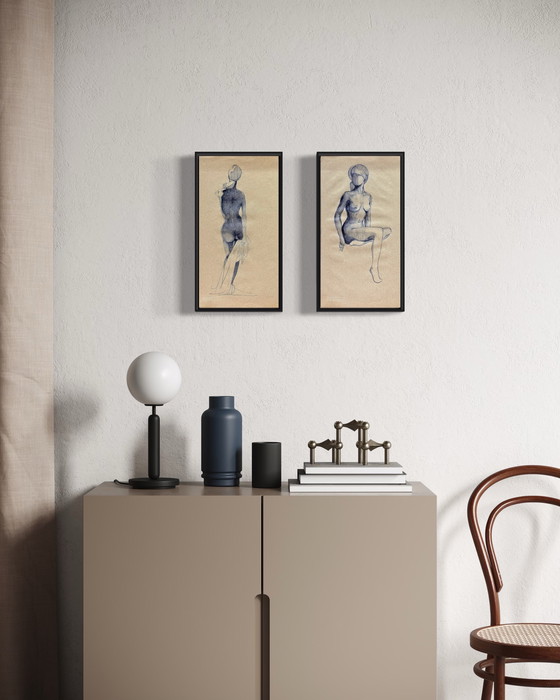 Image 1 of Eugène Eechaut (1928-2019) - Satz von 2 Werken (1963)