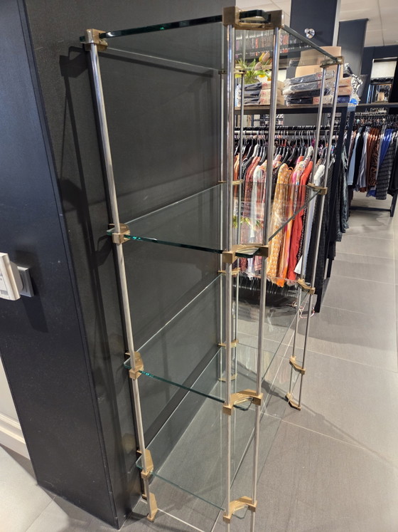 Peter Ghyczy Open Cabinet Glass Brass Chrome – Display cabinets (photo 5 of 7)