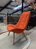 Gelderland 7405 Fauteuil Oranje Bolster Stof