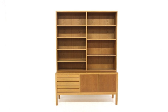 Libreria scandinava in rovere, Alf Svensson, Svezia, 1960 – Librerie, Legno (photo 2 of 8)
