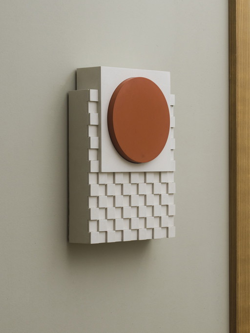 Esculturas de pared de hormigón - juego de 3