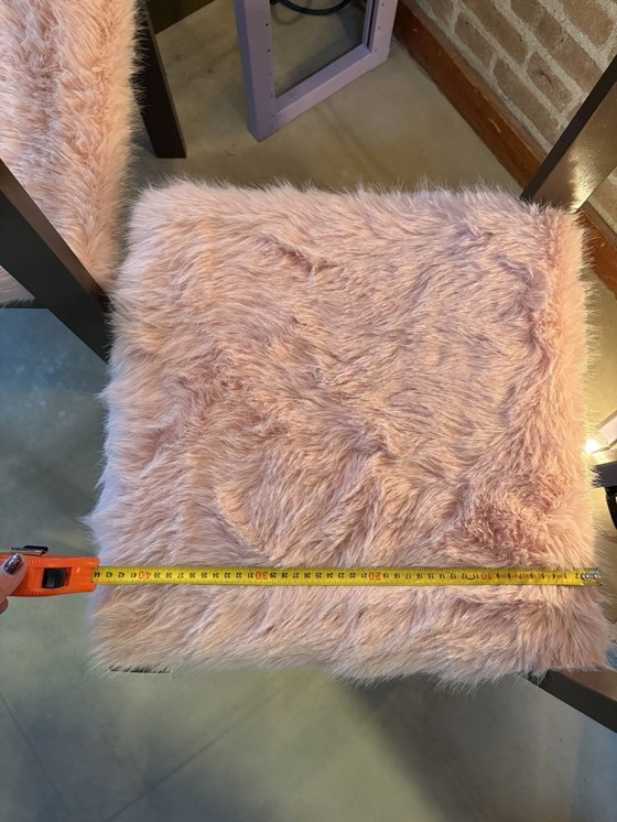 Image 1 of Silla con tapizado mullido - marrón/rosa