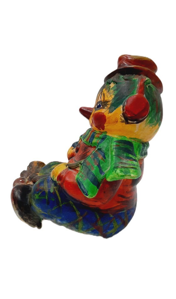 Image 1 of Statuetta vintage in ceramica cava dipinta a mano