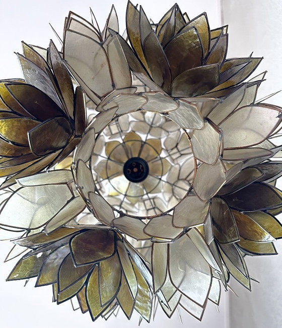 Image 1 of Vintage capiz hanglamp