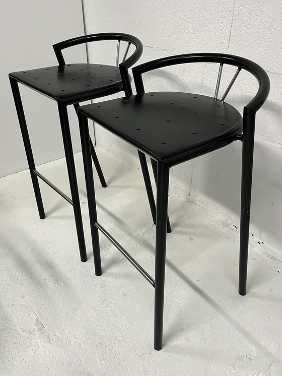 Image 1 of 3X Postmodern Bar Stools Bent Krogh, Magnus Olesen