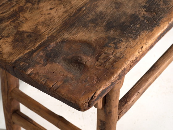 Tavolo console basso antico in legno di pino – Cina, circa 1900 (photo 14 of 40)