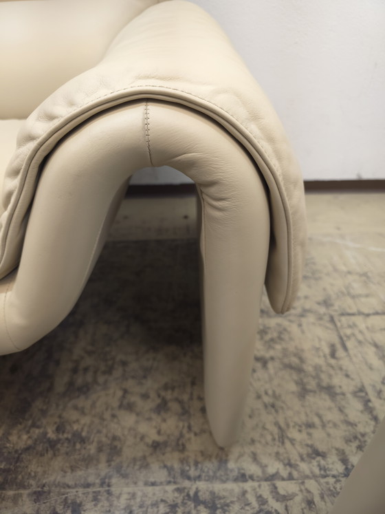 Image 1 of Canapé design en cuir De Sede ds 2011, canapé deux places beige