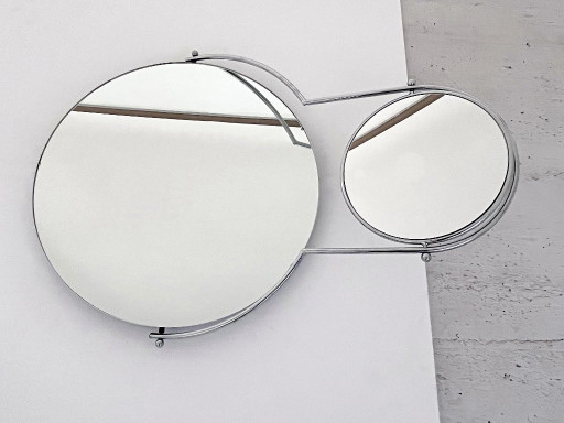 Espejo de pared con lupa giratoria, de Bieffeplast, Italia, década de 2000. – spiegels, Chrome, Glass (photo 2 of 19)