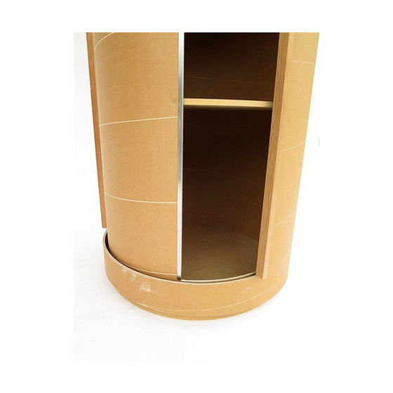 Image 1 of Vintage revolving cabinet in recycled cardboard by Peter Pfister, 1990