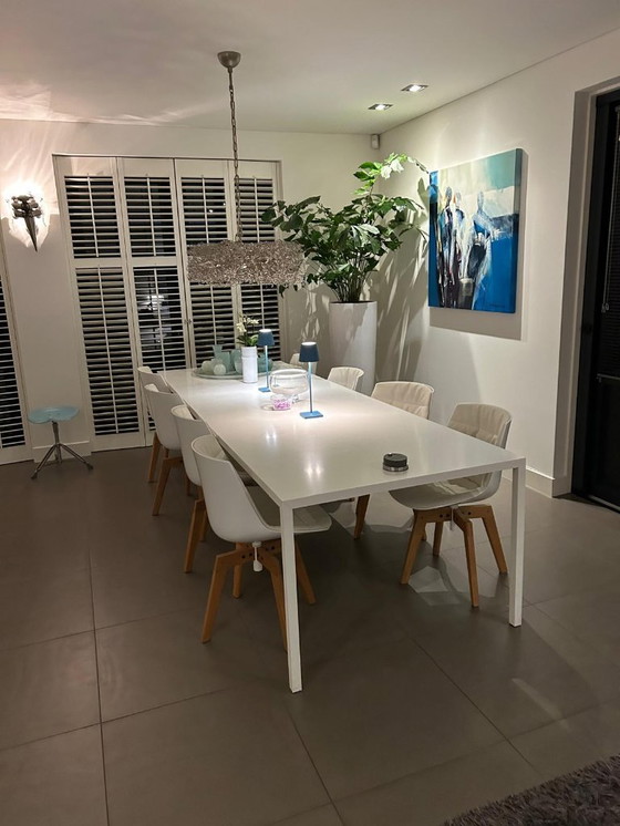 Image 1 of MDF Italia Tense Tisch mit 6 MDF Italia Flow Stühlen