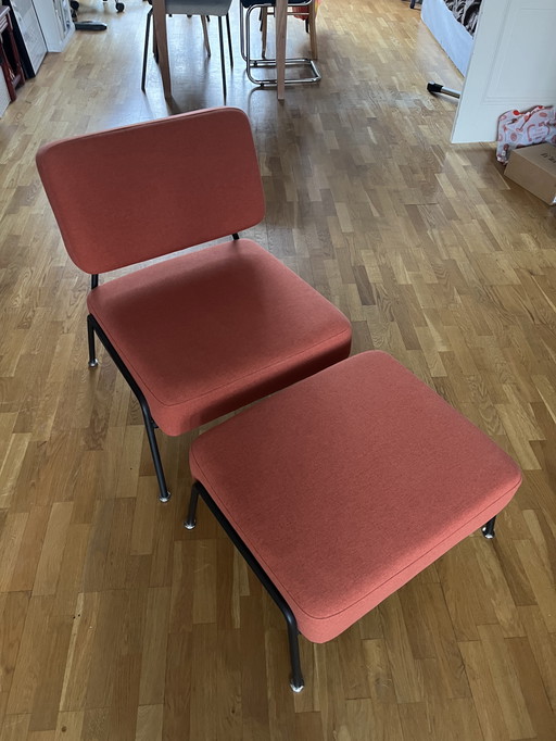 Made Knox Armchair Including Footstool