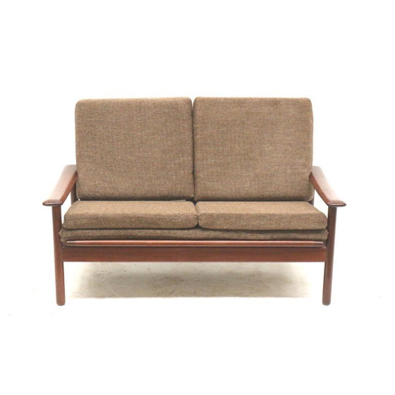 Image 1 of Vintage 2-seater Danish design teak sofa from the 1960s