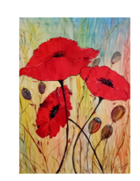 Image 1 of Poppy painting