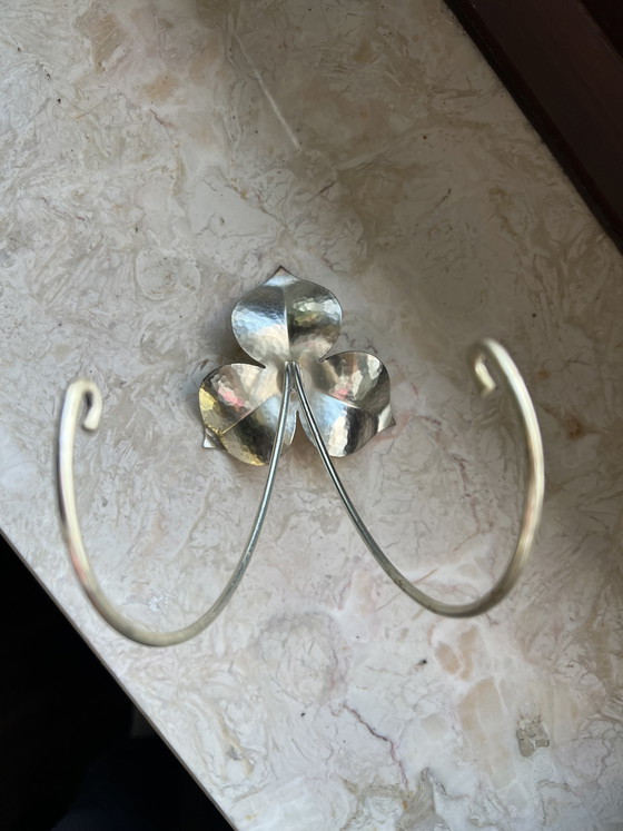 Image 1 of Vintage WMF wandhaak – Mid-Century design – Bloemvorm – jaren 50/60