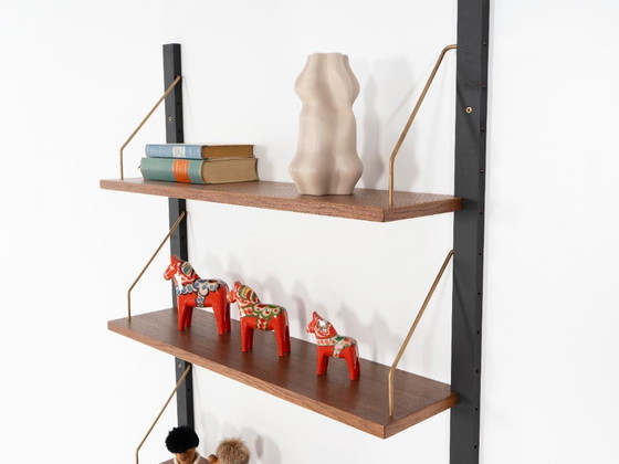 Modulaire eikenhouten wandkast, Deens design, jaren 60, gemaakt in Denemarken – Boekenkasten, Wood (photo 8 of 10)