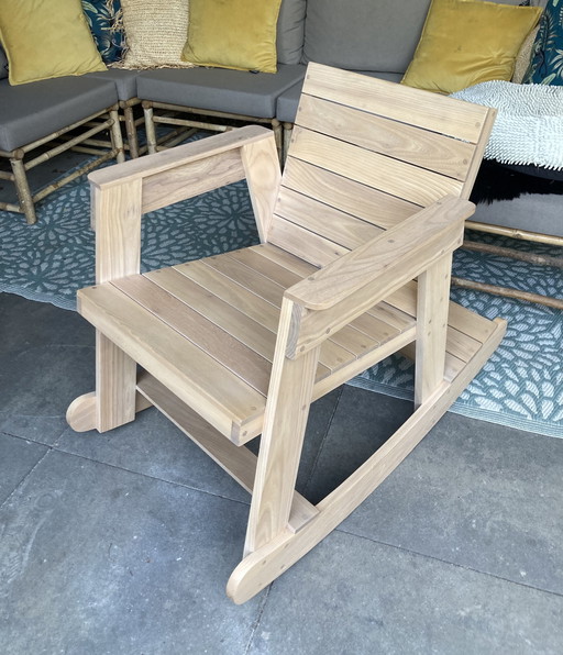 Pilat & Pilat Touter Schaukelstuhl aus Eiche Design Kristien Pilat