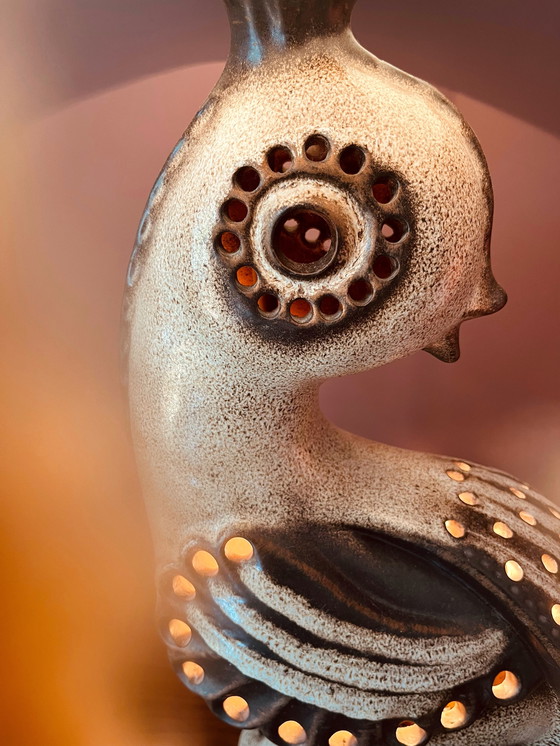 Image 1 of Grote Georges Pelletier “70’s Accolay-Stijl Zoömorfische Sculptuurlamp