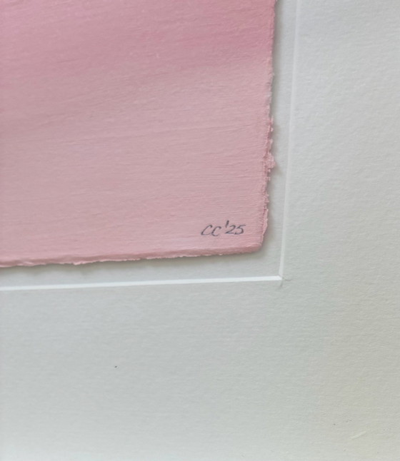 Artwork Lac Rose | | acrylic on cotton paper framed 32x42 cm – Paintings & Drawings (photo 3 of 5)