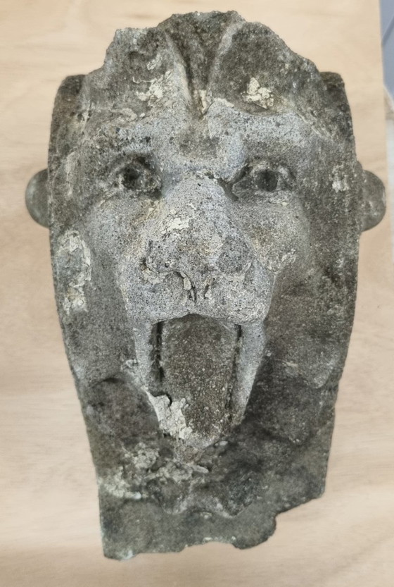 Antichi ornamenti a forma di leone in pietra – Set di 2 – Oggetti decorativi, Stone (photo 3 of 11)