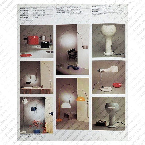 Image 1 of Lámpara de mesa Mini Flash de Joe Colombo para Oluce, década de 1960.
