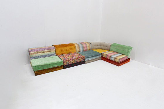 Image 1 of Divano Roche Bobois Mah Jong Missoni design di Hans Hopfer, set di 15