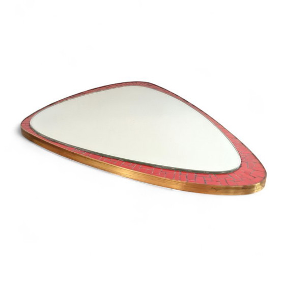 Image 1 of Mid - Century design mosaic mirror, Berthold Müller, 1950s