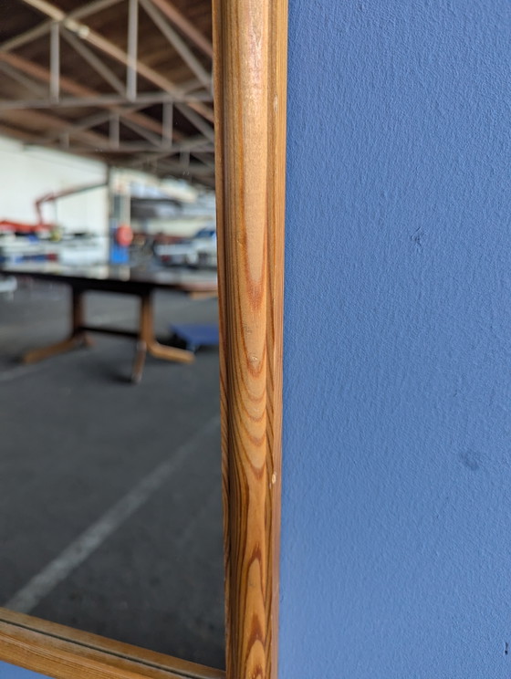 Espejo antiguo de madera con marco de pino. – Wood, Glass (photo 6 of 8)