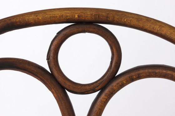 Image 1 of Thonet Stuhl Nr. 19 mit Wiener Rohrstock 1880er Jahre - Engelsstuhl - Schreibtischstuhl