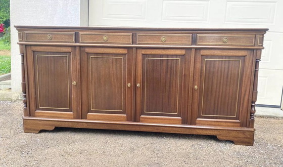 Image 1 of Louis Philippe style mahogany sideboard