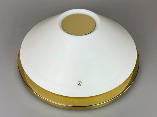 70s Peill & Putzler Plafoniere ceiling lamp glass space design lamp 70s