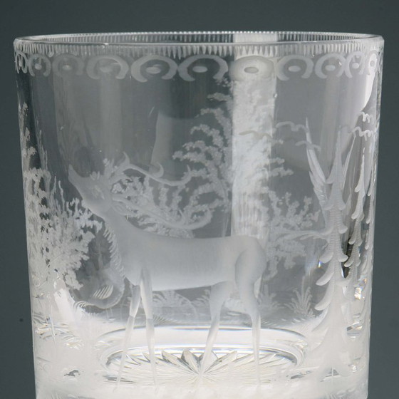 Image 1 of Seau à glace en cristal Val Saint Lambert