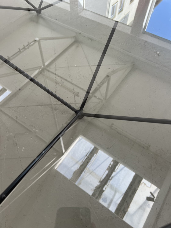 Image 1 of B&B Italia Alanda coffee table glass table 80s Paolo Piva designer table vintage