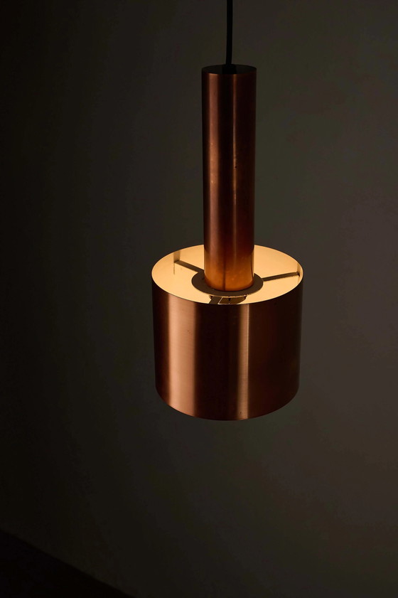 Copper "Club" Pendant by Jo Hammerborg for Fog & Mørup, 1960s, Ceiling lights, White (photo 2 of 6)