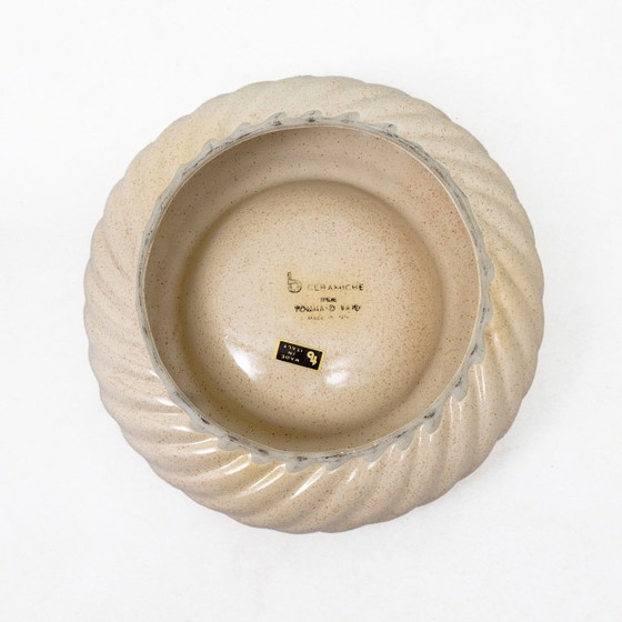 Image 1 of Set of lighter and ashtray in Ceramic Brass by Tommaso Barbi, Italy, 1960s
