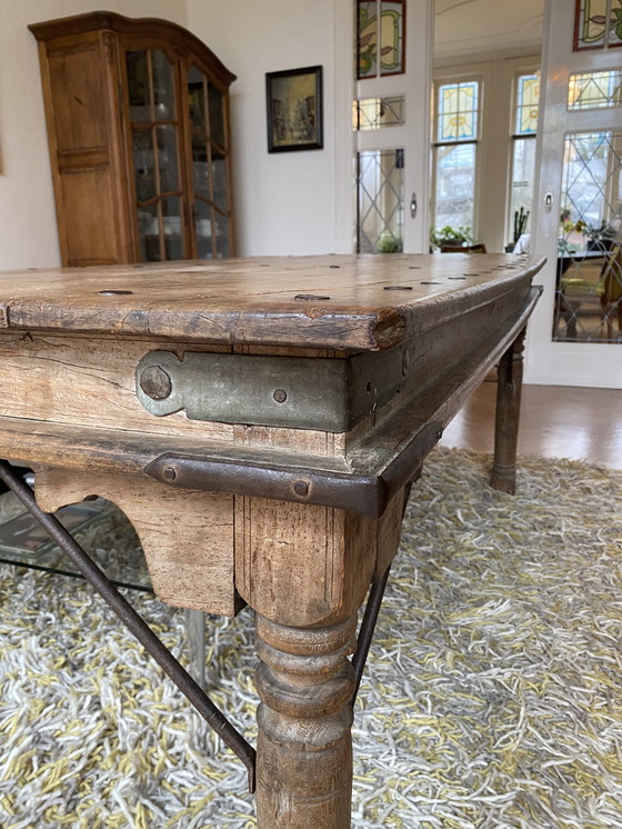 Image 1 of Table ancienne en teck indien
