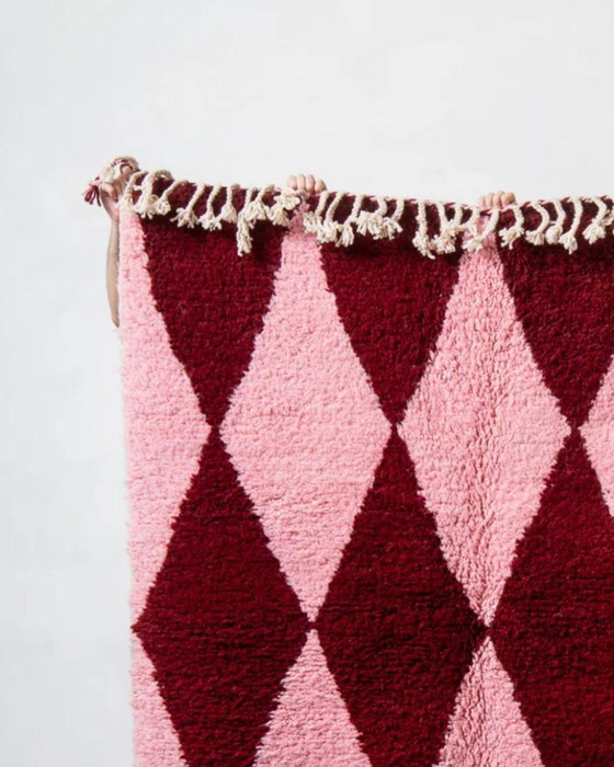 Image 1 of Off-white Moroccan rug with colorful patterns, 200cm x 250cm