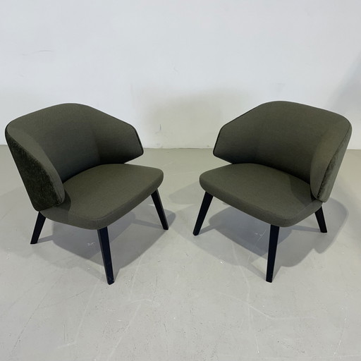 2x Montis Back Me Up lounge fauteuil